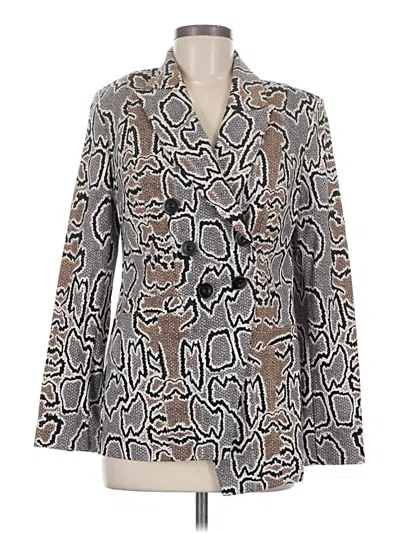 Pre-owned Cabi Blazer Jacket In Gray