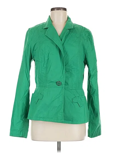 Pre-owned Cabi Blazer Jacket In Green