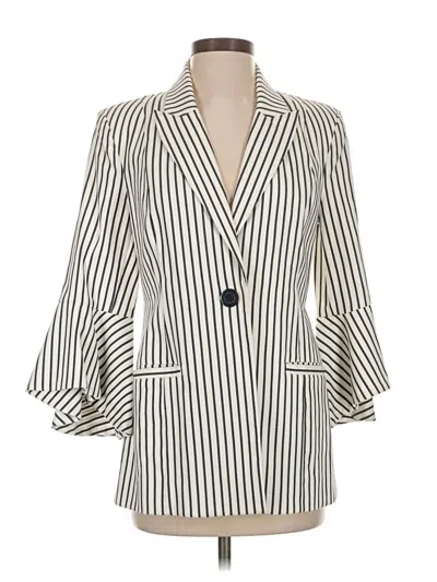 Pre-owned Cabi Blazer Jacket In Ivory