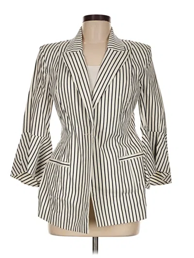 Pre-owned Cabi Blazer Jacket In Ivory