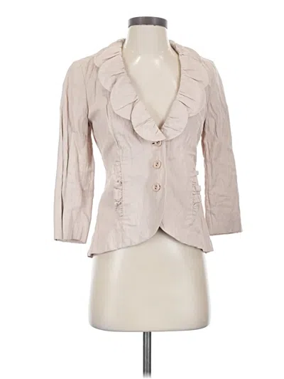 Pre-owned Cabi Blazer Jacket In Ivory