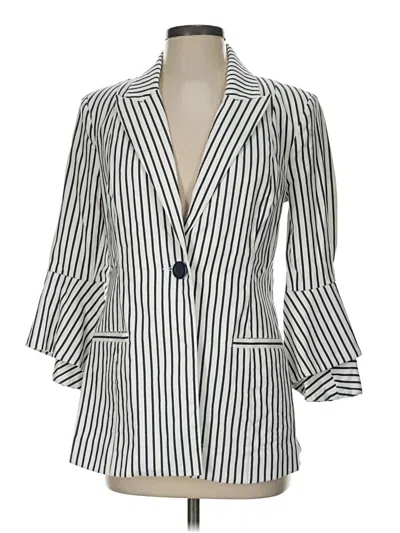 Pre-owned Cabi Blazer Jacket In Ivory