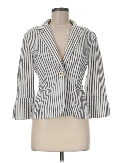Pre-owned Cabi Blazer Jacket In Ivory