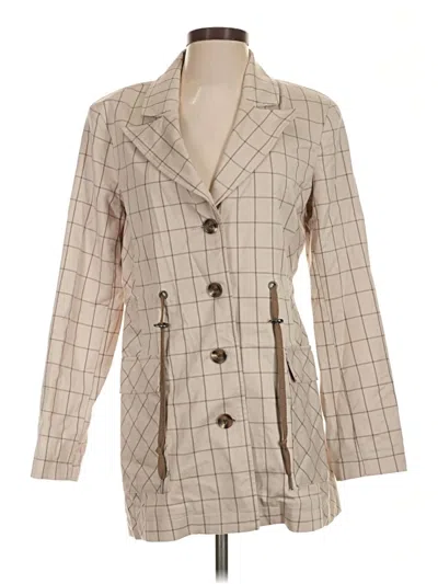 Pre-owned Cabi Blazer Jacket In Ivory