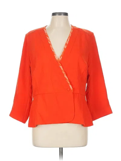 Pre-owned Cabi Blazer Jacket In Orange
