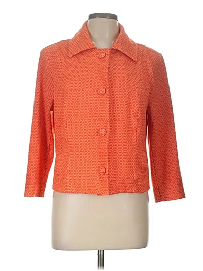 Pre-owned Cabi Blazer Jacket In Orange