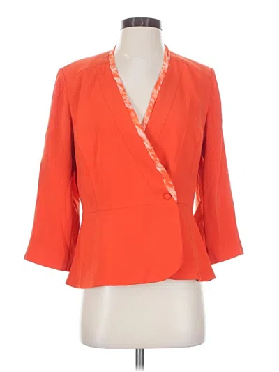 Pre-owned Cabi Blazer Jacket In Orange