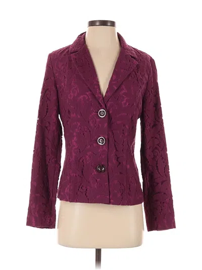 Pre-owned Cabi Blazer Jacket In Purple