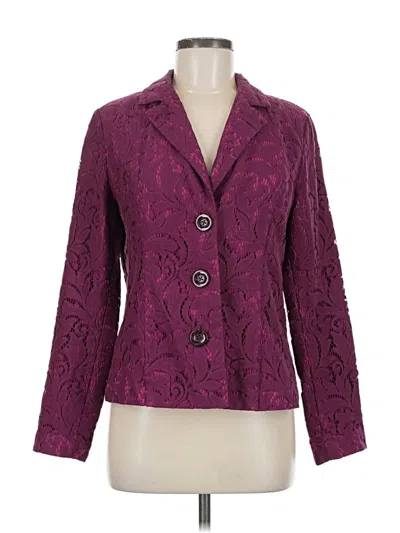 Pre-owned Cabi Blazer Jacket In Purple