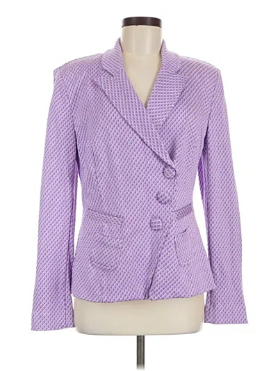 Pre-owned Cabi Blazer Jacket In Purple