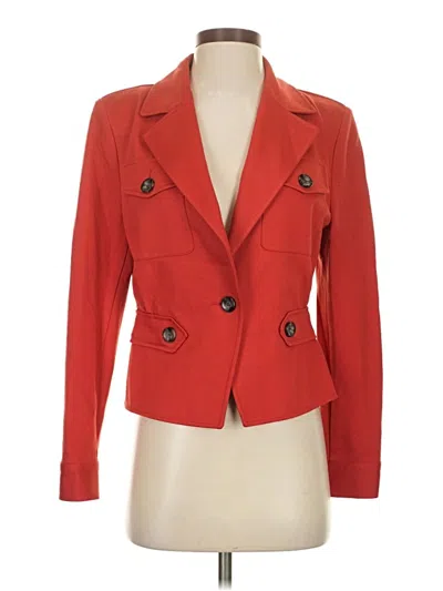 Pre-owned Cabi Blazer Jacket In Red