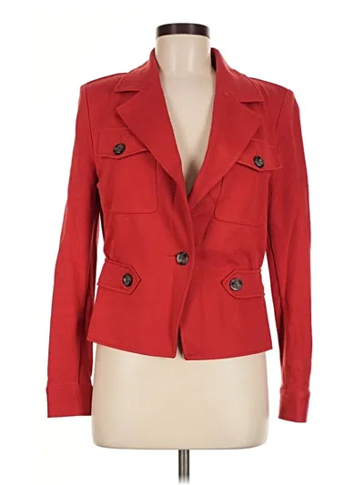 Pre-owned Cabi Blazer Jacket In Red