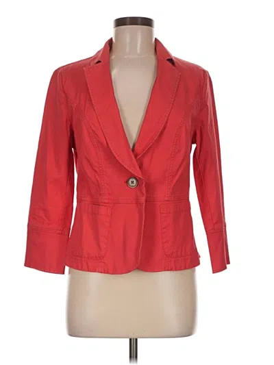 Pre-owned Cabi Blazer Jacket In Red