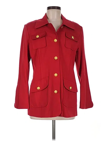 Pre-owned Cabi Blazer Jacket In Red
