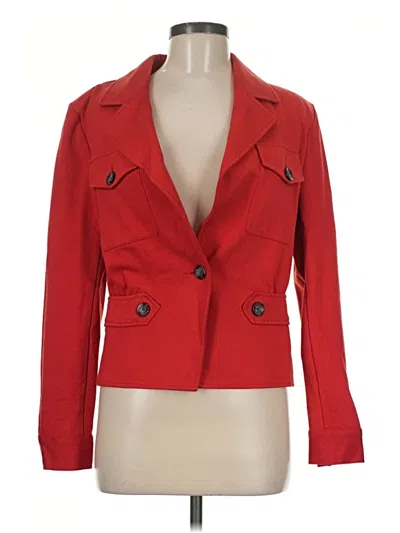 Pre-owned Cabi Blazer Jacket In Red