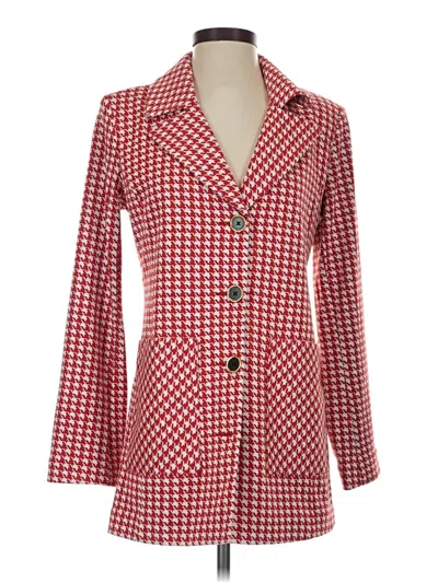 Pre-owned Cabi Blazer Jacket In Red