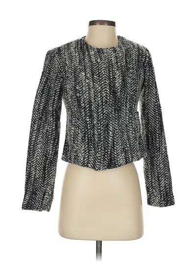 Pre-owned Cabi Blazer Jacket In Silver