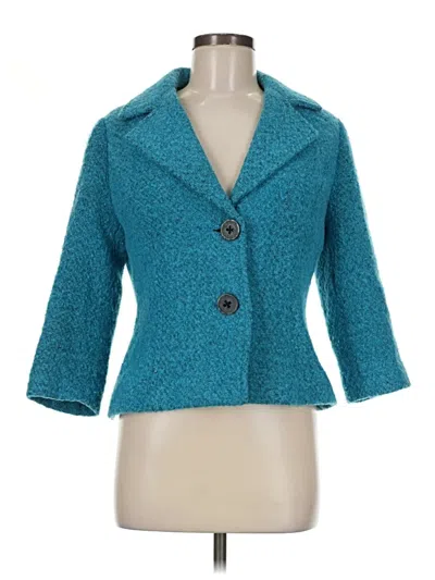 Pre-owned Cabi Blazer Jacket In Teal