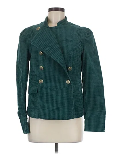 Pre-owned Cabi Blazer Jacket In Teal
