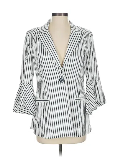 Pre-owned Cabi Blazer Jacket In White