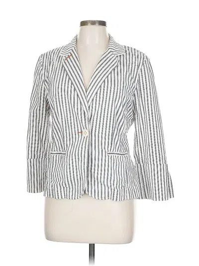 Pre-owned Cabi Blazer Jacket In White