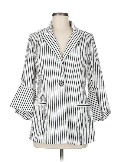 Pre-owned Cabi Blazer Jacket In White