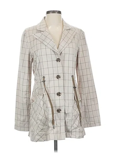 Pre-owned Cabi Blazer Jacket In White