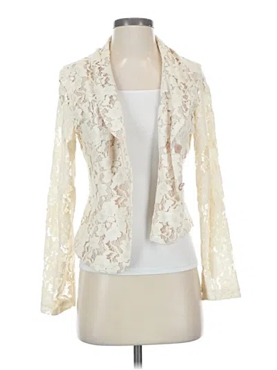 Pre-owned Cabi Blazer Jacket In White