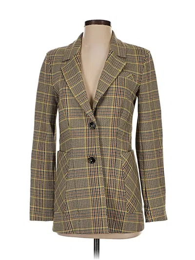 Pre-owned Cabi Blazer Jacket In Yellow