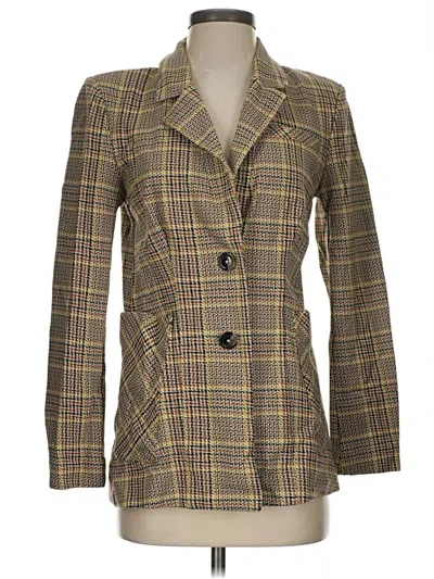 Pre-owned Cabi Blazer Jacket In Yellow
