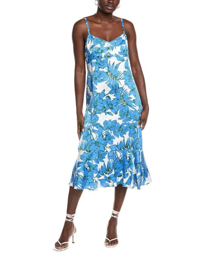 Cabi Botanical Dress In Blue