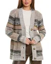 Cabi Boyfriend Cardigan In Multi