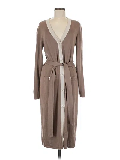Pre-owned Cabi Cardigan Sweater In Brown