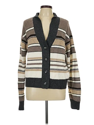 Pre-owned Cabi Cardigan Sweater In Brown