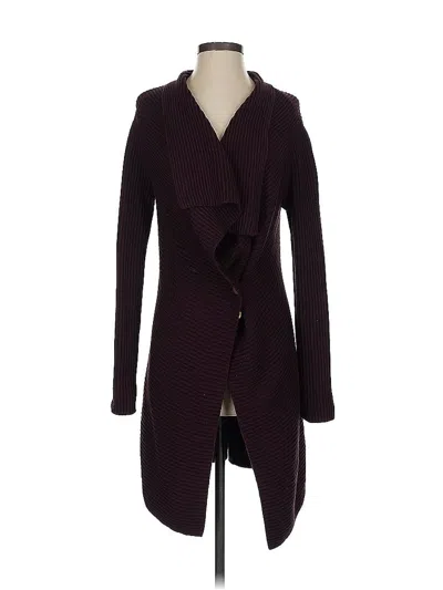 Pre-owned Cabi Cardigan Sweater In Burgundy