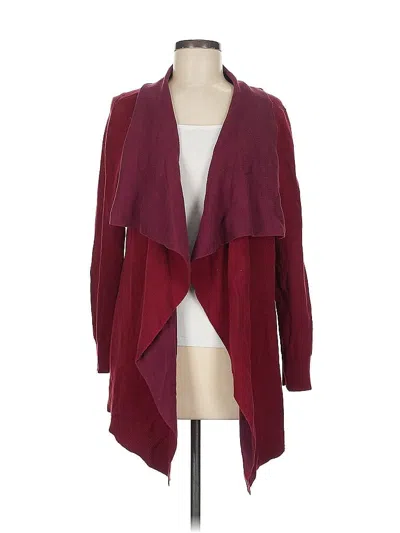 Pre-owned Cabi Cardigan Sweater In Burgundy