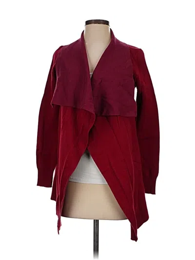 Pre-owned Cabi Cardigan Sweater In Burgundy