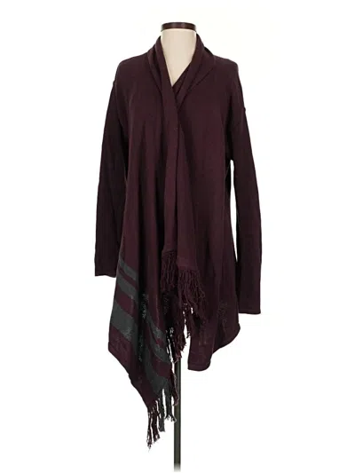 Pre-owned Cabi Cardigan Sweater In Burgundy