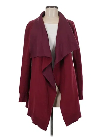 Pre-owned Cabi Cardigan Sweater In Burgundy