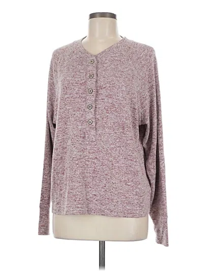 Pre-owned Cabi Cardigan Sweater In Burgundy