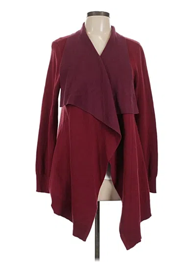Pre-owned Cabi Cardigan Sweater In Burgundy