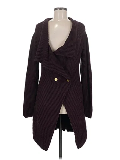 Pre-owned Cabi Cardigan Sweater In Burgundy