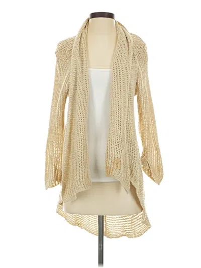 Pre-owned Cabi Cardigan Sweater In Gold
