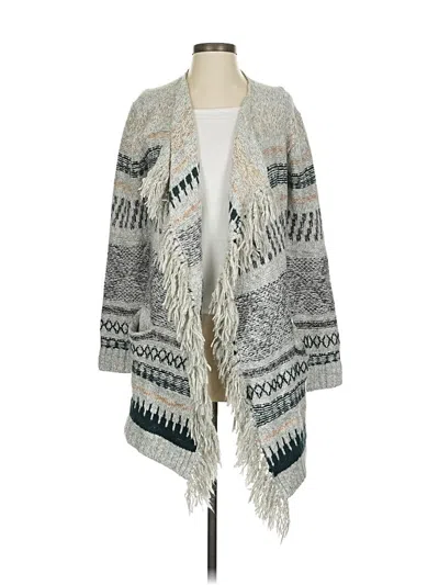 Pre-owned Cabi Cardigan Sweater In Gray