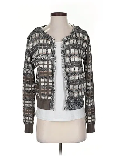Pre-owned Cabi Cardigan Sweater In Gray