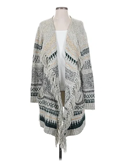 Pre-owned Cabi Cardigan Sweater In Gray