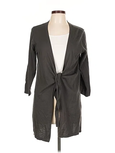 Pre-owned Cabi Cardigan Sweater In Gray