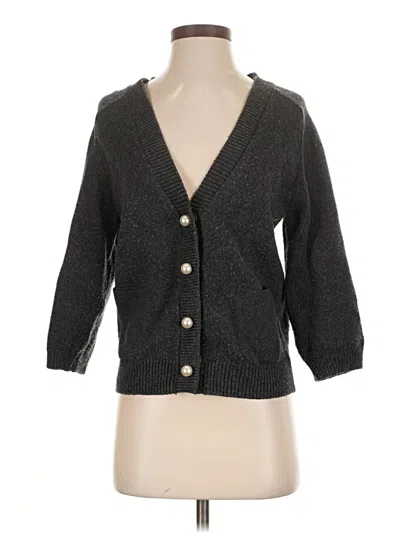 Pre-owned Cabi Cardigan Sweater In Gray