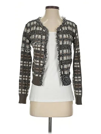 Pre-owned Cabi Cardigan Sweater In Gray