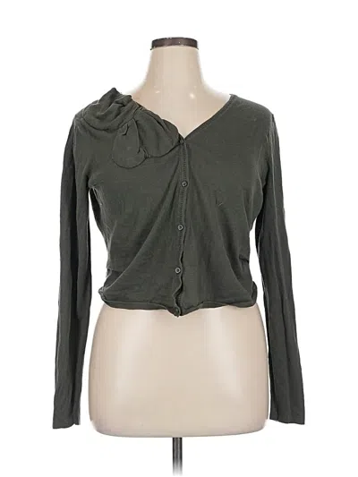 Pre-owned Cabi Cardigan Sweater In Green
